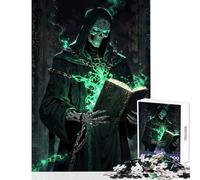 Puzzle for Teenagers 1000 Pieces Necromancer's Forbidden Tome Jigsaw Puzzles for Adults Difficult Hard Wishlist with Santa Claus Brainteaser Family Games (50x75cm)