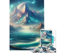 Puzzle for Teenagers 1000 Pieces Ocean Mountain Landscape Learning Educational Toys Practical Game Analysis And Logic Gifts Ideas (Size 38x26cm)