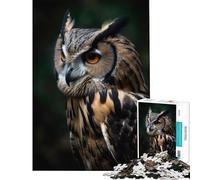 Puzzle for Teenagers 1000 Pieces Owl in The Wild Learning Educational Toys Practical Game Stress Reliever Great Gifts for Games (Size 38x52cm)