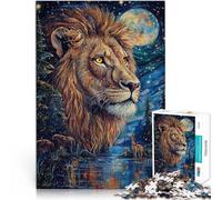 Puzzle for teenagers 1000 Pieces Painting Lion Game Toys 38x52cm is ideal as a gift for the whole family Suitable for and 14