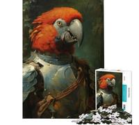 Puzzle for Teenagers 1000 Pieces Parrot Knight Help The Brain Exercise Stress Reliever Brain Teaser Game for Age 14+ Game (38x52cm)