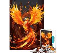 Puzzle for Teenagers 1000 Pieces Phoenix Magical Help The Brain Exercise Pattern Assembly Toy Wall Decor for And 14 Years And over (50X75cm)