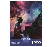 Puzzle for Teenagers 1000 Pieces Pianist Galaxy Silhouette Jigsaw for Adults Family Game Hand Speed Race Unique Birthday And Gifts 70x50cm/1000pcs