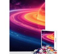 Puzzle for Teenagers 1000 Pieces Planet Saturn Colorful Educational Toy Great Gift for Games Family Games Train Your Brain And Hands Size 50x75cm