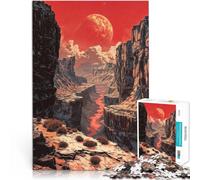 Puzzle for teenagers 1000 Pieces Red Planet Canyon Spielzeug für die ganze Familie Wunschliste mit dem Weihnachtsmann38x26cm