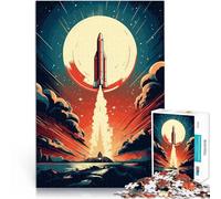Puzzle for teenagers 1000 Pieces Rocket Liftoff Stressabbau Staycation Zeit totschlagen für Heimdekoration38x26cm