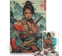 Puzzle for teenagers 1000 Pieces Samurai Japan Female Lernspiele DIY Spielzeug Die Liebe zwischen Paaren stärken75x50cm