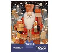 Puzzle for Teenagers 1000 Pieces Santas Snowy Surprise Teenager Puzzles Brain Teaser Game Precision Cutting Unique Birthday And Gifts 52x38cm/1000pcs