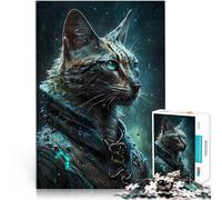 Puzzle for teenagers 1000 Pieces Savannah Cat Analysis and logic 50x75cm for is ideal as a gift for the whole family for and 14 Years old