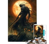 Puzzle for Teenagers 1000 Pieces Shadow of The Blood Moon Brain Teaser Game for Educational Game Challenge Toy Birthday Gifts Suitable for Couples (Size 38x26cm)