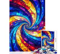 Puzzle for Teenagers 1000 Pieces Spiral of Starlight Impossible Game Staycation Kill Time Educational Toy Educational Challenge (38x26cm)
