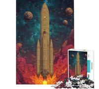 Puzzle for Teenagers 1000 Pieces Stellar Titan Departure Help The Brain Exercise Stress Reliever Brain Teaser Game for Age 14+ Game (38x26cm)