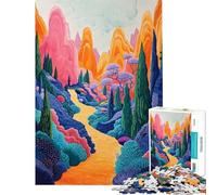 Puzzle for Teenagers 1000 Pieces Surreal Spectrum Adult Jigsaw Puzzle Hands-on Game Staycation Kill Time Deal As Gifts for The Whole Family (Size 38x26cm)