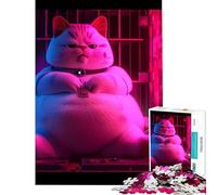 Puzzle for Teenagers 1000 Pieces The Boss Cat Learning Educational Toys Practical Game Stress Reliever Great Gifts for Games (Size 38x52cm)