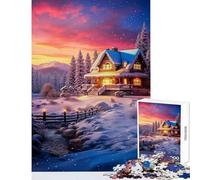 Puzzle for Teenagers 1000 Pieces The Vintage Winter Lodge Toy Wall Decor Gift Birthday Educational Games Train Your Brain And Hands Size 38x52cm