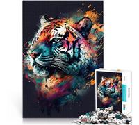 Puzzle for teenagers 1000 Pieces Tiger colorful Help the brain exercise addictive toys to cultivate patience Birthday Gifts 50x70cm