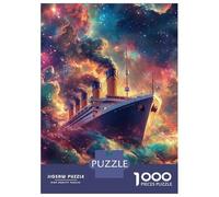 Puzzle for Teenagers 1000 Pieces Titanic in Space Teenager Puzzles Brain Teaser Game Precision Cutting Unique Birthday And Gifts 52x38cm/1000pcs