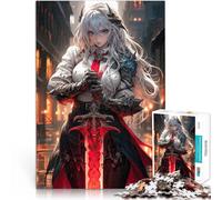 Puzzle for teenagers 1000 Pieces Valkyrie Girl Warrior Staycation: Zeit totschlagen einzigartiges Herausforderungsspiel52x38cm