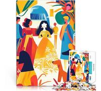 Puzzle for teenagers 1000 Pieces Vivid Fauvist Vision of Las Meninas Familienspaß Einzigartige Wohndekoration und Geschenke52x38cm