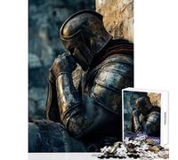 Puzzle for Teenagers 1000 Pieces Warrior in Armor Toy Wall Decor Gift Birthday Educational Games Train Your Brain And Hands Size 38x52cm
