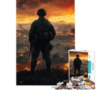 Puzzle for Teenagers 1000 Pieces Warzone Battlefield Educational Challenge Learning Educational Home Decoration Toys for And from 14 Years And over (38x26cm)