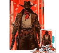 Puzzle for Teenagers 1000 Pieces Western Outlaw for Birthday, Chrismas Learning Educational AntiStress Toys Suitable for Ages 14 And Up (38X26cm)