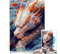 Puzzle for teenagers 1000 Pieces White Dragon Kintsugi Art Pädagogisches Familienspiel tolles Geschenk75x50cm