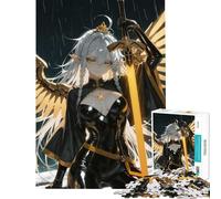 Puzzle for Teenagers 1000 Pieces Winged Elf Warrior with Sword Learning Educational Toys Practical Game Analysis And Logic Gifts Ideas (Size 38x26cm)