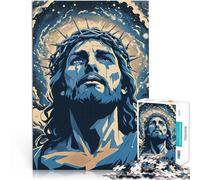 Puzzle for teenagers 2000 Pieces Jesus art Hued Divine Staycation: Zeit totschlagen Einzigartige Wohndekoration und Geschenke70x100cm