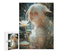 Puzzle for Teenagers 500 PCS Enchanted Water Lily Fantasy Jigsaw Puzzles for Adults Pattern Assembly Fun Activities at Home Challenging Game Toys 500 PCS