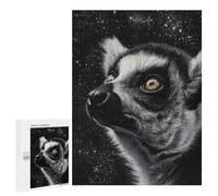 Puzzle for Teenagers 500 PCS Ring-Tailed Lemur in Space Jigsaw Puzzles for Adults Pattern Assembly Fun Activities at Home Challenging Game Toys 500 PCS
