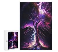 Puzzle for Teenagerss 1000 PCS Abstract Lightning Strike Puzzles for Adults Fun Games Perfect Decoration Deal As Gifts for The Whole Family 1000 PCS