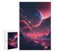 Puzzle for Teenagerss 1000 PCS Alien Landscape with Celestial Bodies Puzzles for Adults Family Games For Family Fun Deal As Gifts for The Whole Family 1000 PCS