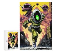 Puzzle for Teenagerss 1000 PCS Alien Pursuit Space Odyssey Puzzle for Adults Relax Games But Fun And Humorous Unique Birthday And Gifts 1000 PCS
