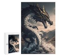 Puzzle for Teenagerss 1000 PCS Black Dragon Rising Puzzle for Adults Relax Games But Fun And Humorous Unique Birthday And Gifts 1000 PCS