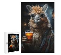 Puzzle for Teenagerss 1000 PCS Drunk Llama Adult Puzzles Toy Wall Decor Staycation Kill Time for Birthday, Chrismas 1000 PCS