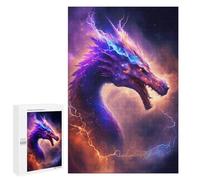 Puzzle for Teenagerss 1000 PCS Electric Dragon Portrait Puzzles for Adults Brain Teaser Game Home Decoration Stress Reduction Gifts 1000 PCS