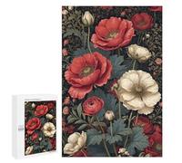 Puzzle for Teenagerss 1000 PCS Eternal Poppy Elegance Puzzles for Adults Brain Teaser Game Home Decoration Stress Reduction Gifts 1000 PCS