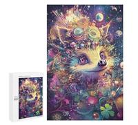 Puzzle for Teenagerss 1000 PCS Fox Close-Up - Visionary Digital Art for Modern Walls Puzzles for Adults Brain Teaser Game Home Decoration Stress Reduction Gifts 1000 PCS