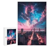 Puzzle for Teenagerss 1000 PCS Galactic Cityscape -5 Puzzle for Adults Relax Games But Fun And Humorous Unique Birthday And Gifts 1000 PCS