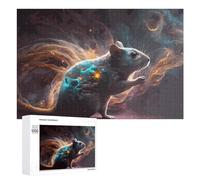 Puzzle for Teenagerss 1000 PCS Galactic Mouse Cosmic Artwork Puzzles for Adults Family Games For Family Fun Deal As Gifts for The Whole Family 1000 PCS