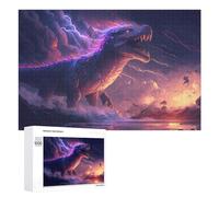 Puzzle for Teenagerss 1000 PCS Godzilla Vs. Dinosaurs Epic Battle Adult Puzzles Toy Wall Decor Staycation Kill Time for Birthday, Chrismas 1000 PCS