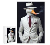 Puzzle for Teenagerss 1000 PCS Goose Duck in White Suit Puzzles for Adults Fun Games Perfect Decoration Deal As Gifts for The Whole Family 1000 PCS