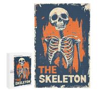 Puzzle for Teenagerss 1000 PCS Halloween The Skeleton Puzzles for Adults Brain Teaser Game Home Decoration Stress Reduction Gifts 1000 PCS
