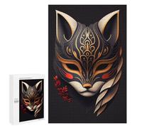 Puzzle for Teenagerss 1000 PCS Lucky Kitsune Mask Puzzles for Adults Fun Games Perfect Decoration Deal As Gifts for The Whole Family 1000 PCS