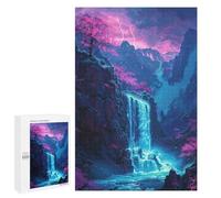 Puzzle for Teenagerss 1000 PCS Magical Mountain Waterfall Puzzles for Adults Brain Teaser Game Home Decoration Stress Reduction Gifts 1000 PCS