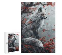 Puzzle for Teenagerss 1000 PCS Mystic Kitsune Fox Puzzles for Adults Fun Games Perfect Decoration Deal As Gifts for The Whole Family 1000 PCS