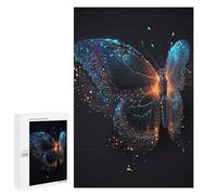 Puzzle for Teenagerss 1000 PCS Neon Butterfly Artwork Puzzle for Adults Relax Games But Fun And Humorous Unique Birthday And Gifts 1000 PCS