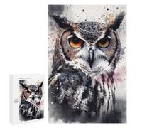 Puzzle for Teenagerss 1000 PCS Owl Beauty Black Ink Puzzles for Adults Brain Teaser Game Home Decoration Stress Reduction Gifts 1000 PCS