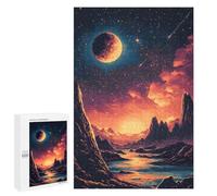Puzzle for Teenagerss 1000 PCS Pixelated Alien Landscape Puzzles for Adults Fun Games Perfect Decoration Deal As Gifts for The Whole Family 1000 PCS